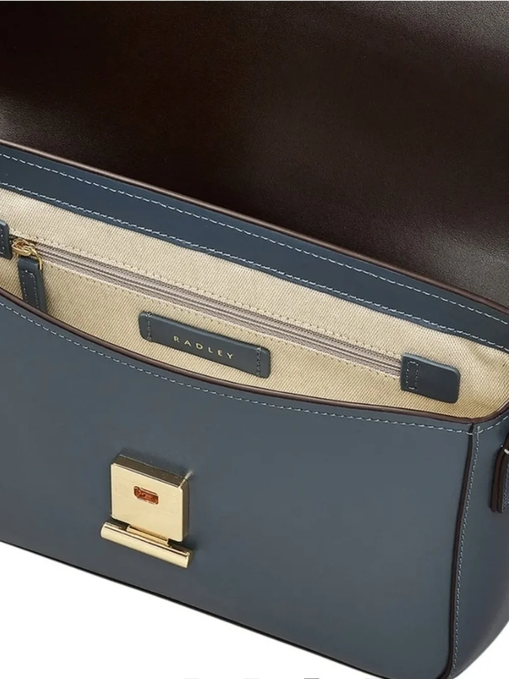 Uniform Blue Leather Medium Radley London Bag